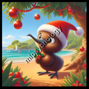 Festive Wilderness - Kiwi (Beach)  - C-Force Kids Unisex Classic Tee Design
