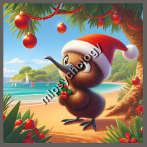 Festive Wilderness - Kiwi (Beach)  - Gildan Mens Softstyle T-Shirt Design