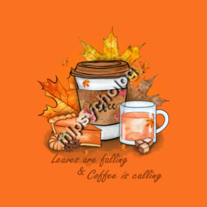 Fall in Love with Coffee - Inner Coloured Mug Design