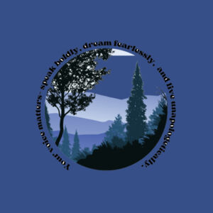 Speak Boldly: Forest Mountains - Inner Coloured Mug Design