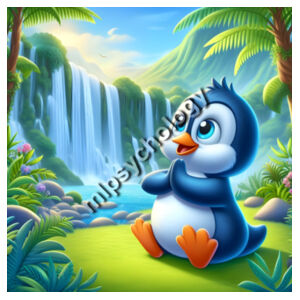 Waddle Warrior - Tea Towel Design