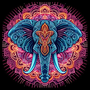 Elephant Mandala - AS Colour Womens Mika Organic Short Sleeved Dress Design