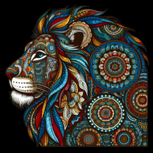 Lion Mandala - AS Colour Womens Mika Organic Short Sleeved Dress Design