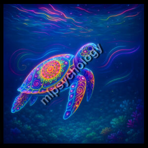 Turtle Mandala - AS Colour Womens Mika Organic Long Sleeved Dress Design