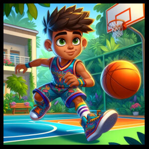 Hoops and Dreams - AS Colour Kids Supply Hoodie - AS Colour Youth Supply Hood Design