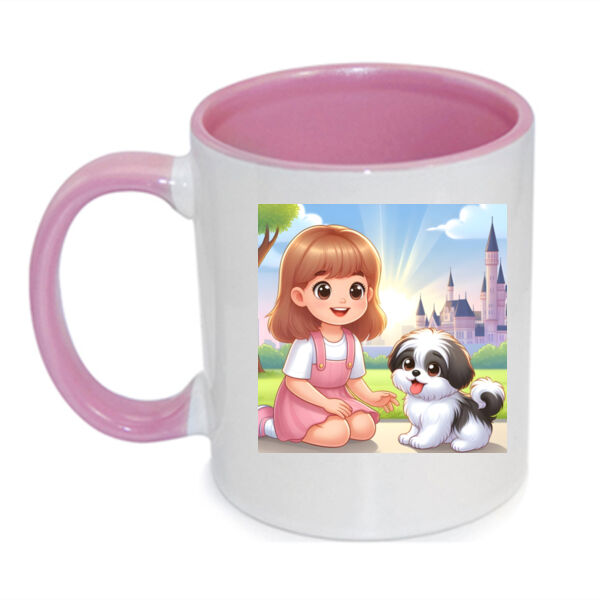 Puppy Love Delight - Inner Coloured Mug Thumbnail