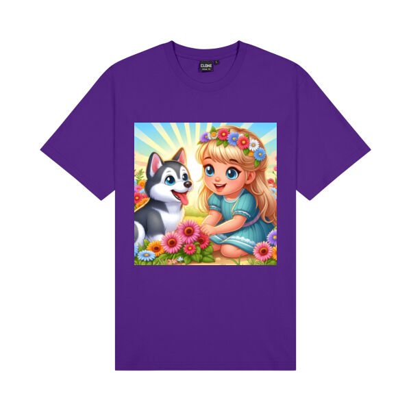 Puppy Playtime - Cloke Kids Outline Tee Thumbnail