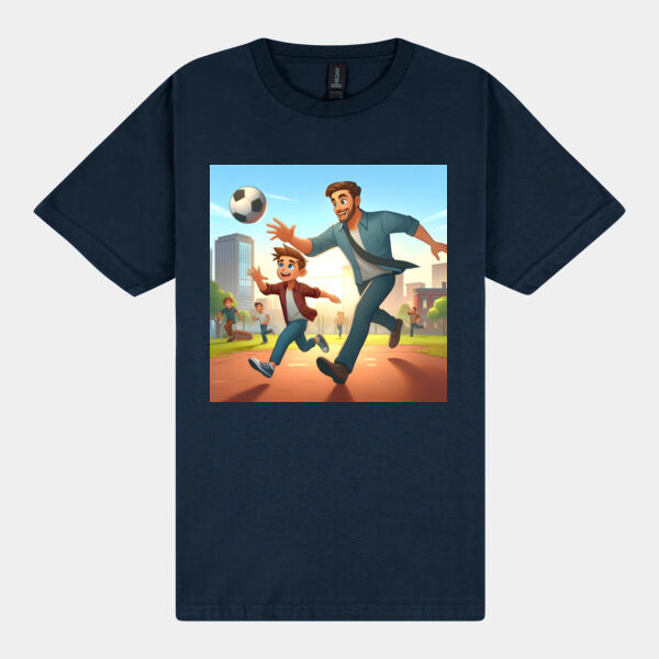 Kickin’ It with Dad - Gildan Mens Softstyle Midweight T-Shirt Thumbnail