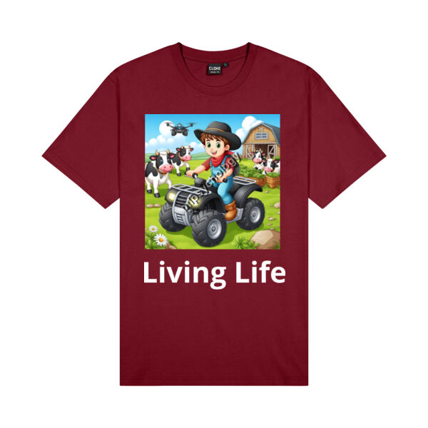 Living Life - Boy - Biz Collection Kids Ice Tee - Cloke Kids Outline Tee Thumbnail