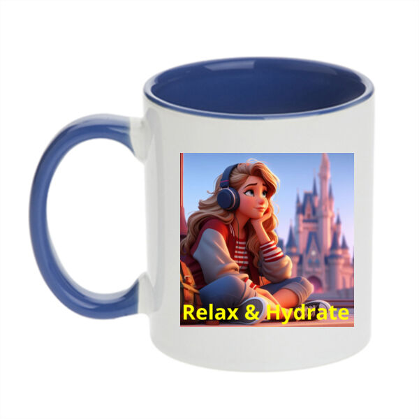 Tune In, Chill Out - Stainless Bottle - Inner Coloured Mug Thumbnail