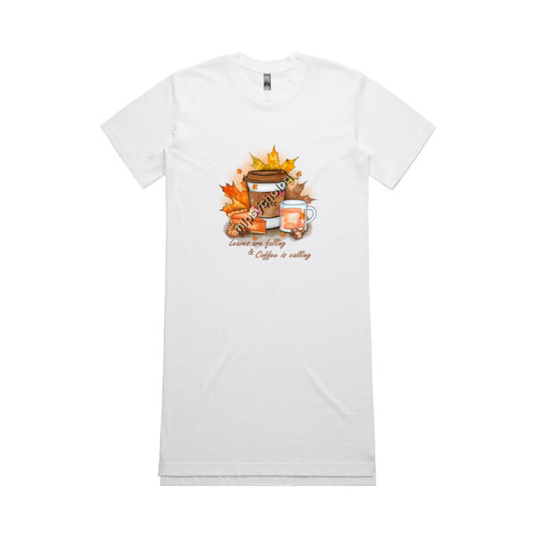 Fall in Love with Coffee - AS Colour Womens Oversized Dress Thumbnail