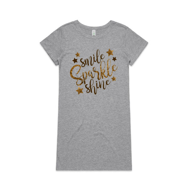 Dazzling Delight - AS Colour Womens Mika Organic Short Sleeved Dress Thumbnail