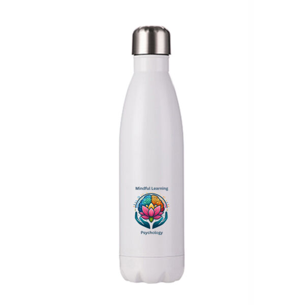 Mindful Sips for a Balanced Life - Stainless Bottle with Straw Top Thumbnail