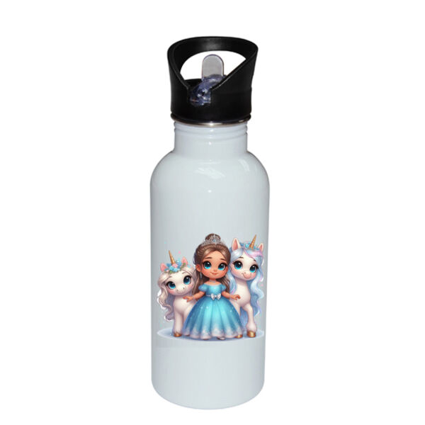 Sparkle and Shine - Stainless Bottle with Straw Top Thumbnail