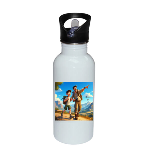 Nature's Bond - Stainless Bottle with Straw Top Thumbnail