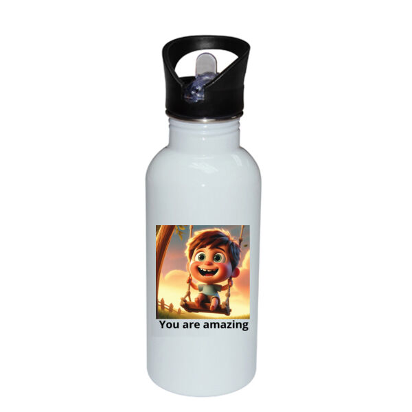 Capture the Wonder  - Stainless Bottle with Straw Top Thumbnail