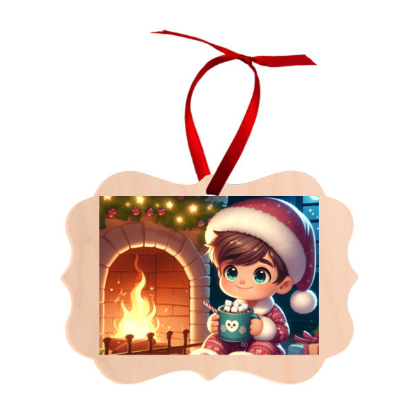 Hearthside Delight - Benelux Natural Wood Ornament - Benelux Natural Wood Ornament Thumbnail