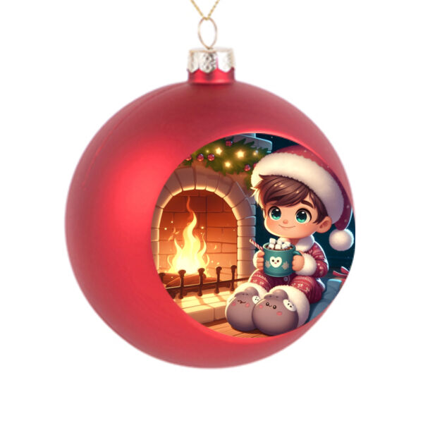 Hearthside Delight - Christmas Ball Ornament Thumbnail
