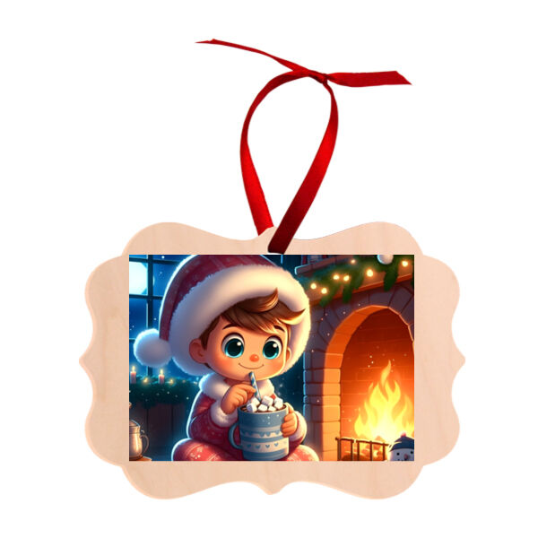 Fireside Whimsy - Benelux Natural Wood Ornament - Benelux Natural Wood Ornament Thumbnail