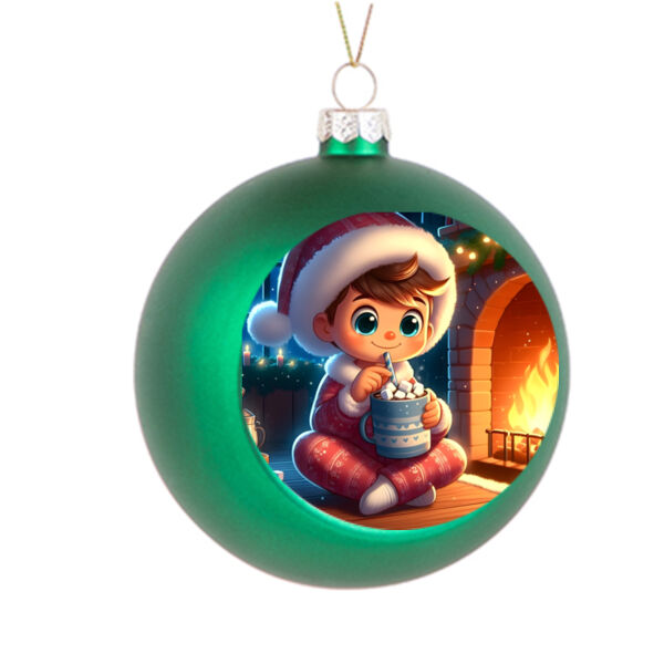 Fireside Whimsy - Christmas Ball Ornament Thumbnail