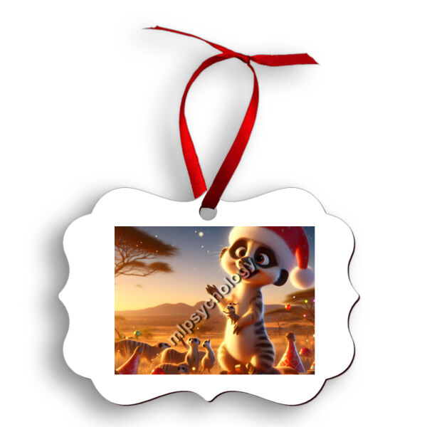 Festive Wilderness - Meerkat - Benelux Aluminium Ornament Thumbnail