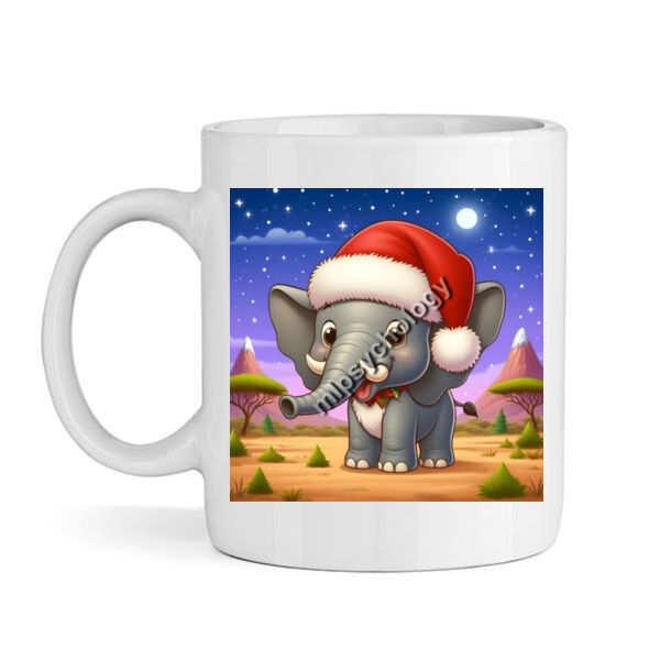 Festive Wilderness - Elephant - Mug Thumbnail