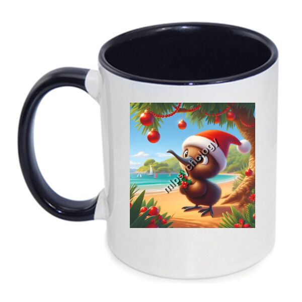 Festive Wilderness - Kiwi (Beach)  - Inner Coloured Mug Thumbnail