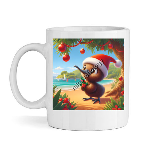 Festive Wilderness - Kiwi (Beach)  - Mug Thumbnail