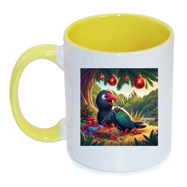 Festive Wilderness - Pukeko  - Inner Coloured Mug Thumbnail