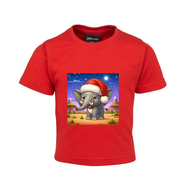 Festive Wilderness - Elephant - C-Force Kids Unisex Classic Tee - JB's Infant Tee Thumbnail