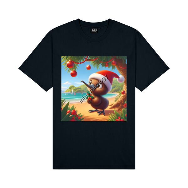 Festive Wilderness - Kiwi (Beach)  - Cloke Kids Outline Tee Thumbnail