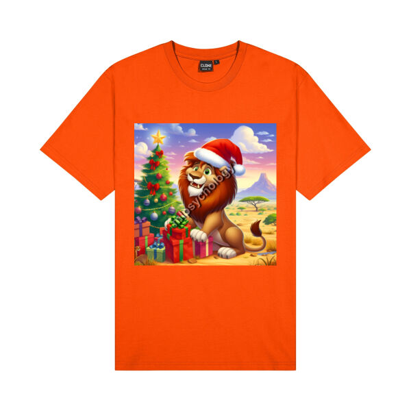 Festive Wilderness -Lion - AS Colour Organic Infant Mini-Me One-Piece - Cloke Kids Outline Tee Thumbnail