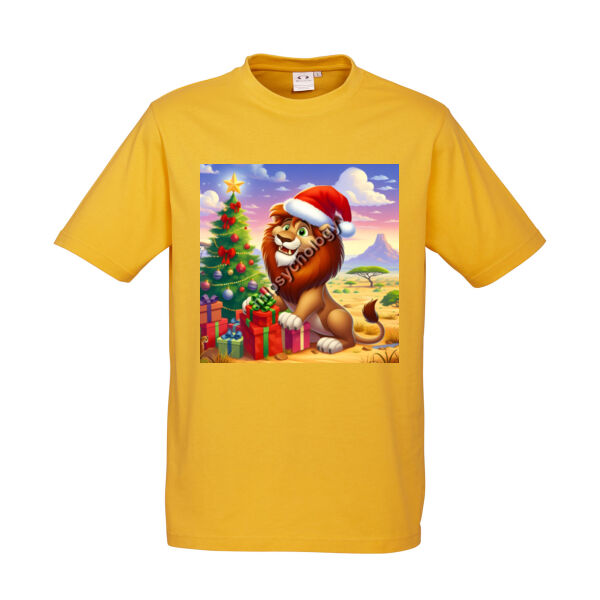 Festive Wilderness -Lion - AS Colour Organic Infant Mini-Me One-Piece - Biz Collection Kids Ice Tee Thumbnail