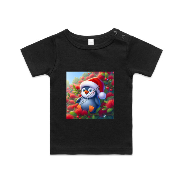 Festive Wilderness - Little Blue Penguin - AS Colour Organic Infant Wee Tee Thumbnail