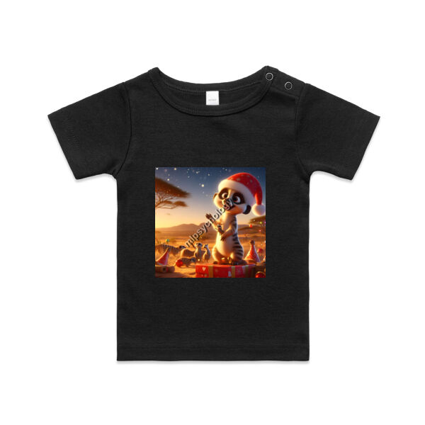 Festive Wilderness - Meerkat - AS Colour Organic Infant Wee Tee Thumbnail