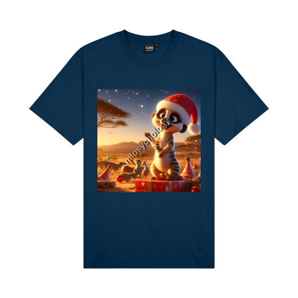 Festive Wilderness - Meerkat - Cloke Kids Outline Tee Thumbnail