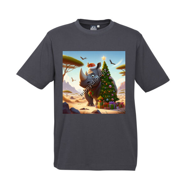Festive Wilderness - Rhino - Biz Collection Kids Ice Tee Thumbnail