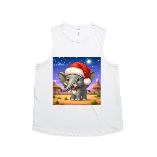 Festive Wilderness - Elephant - AS Colour Womens Martina Tank Thumbnail