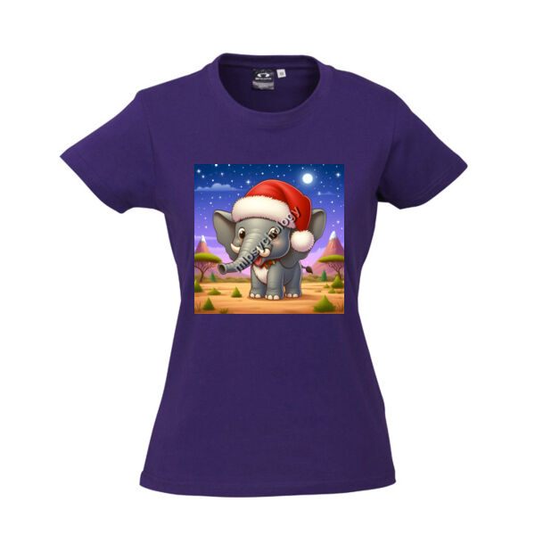Festive Wilderness - Elephant - Biz Collection Ladies Ice Tee Thumbnail