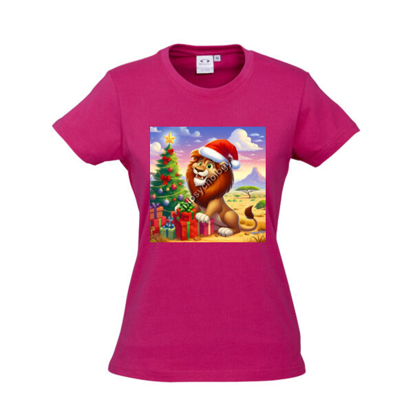 Festive Wilderness -Lion - Biz Collection Ladies Ice Tee Thumbnail