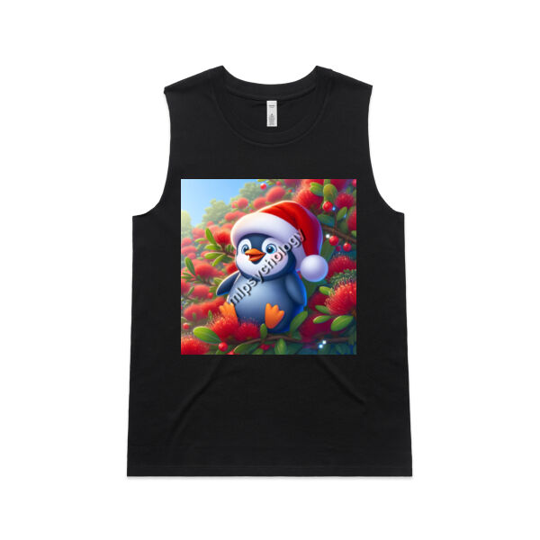 Festive Wilderness - Little Blue Penguin - AS Colour Womens Upside Tank Thumbnail
