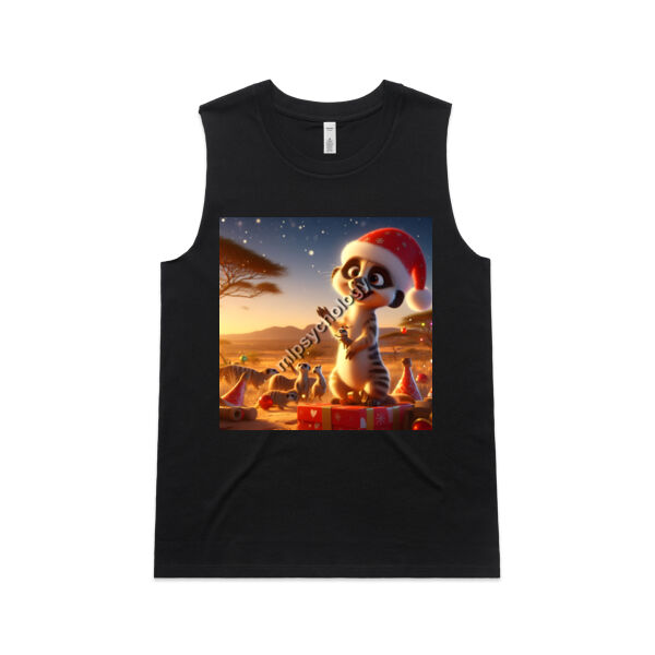 Festive Wilderness - Meerkat - AS Colour Womens Upside Tank Thumbnail