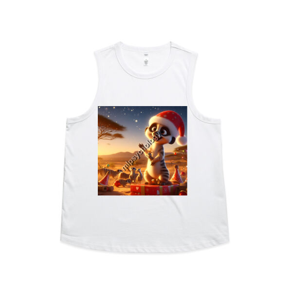 Festive Wilderness - Meerkat - AS Colour Womens Martina Tank Thumbnail