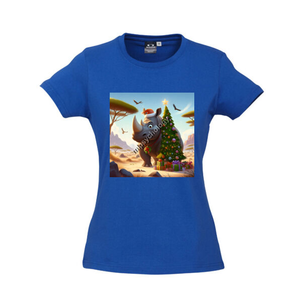 Festive Wilderness - Rhino - Biz Collection Ladies Ice Tee Thumbnail