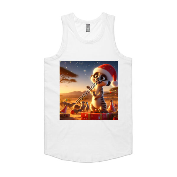 Festive Wilderness - Meerkat - AS Colour Mens Authentic Singlet Thumbnail