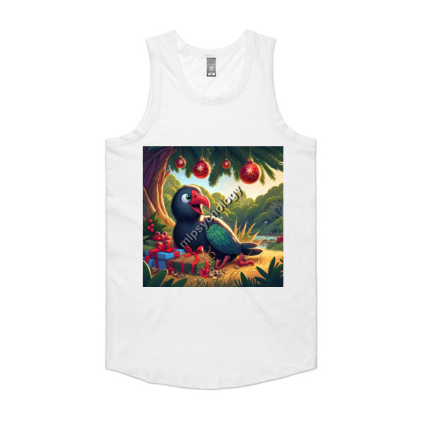 Festive Wilderness - Pukeko  - AS Colour Mens Authentic Singlet Thumbnail