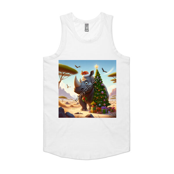 Festive Wilderness - Rhino - AS Colour Mens Authentic Singlet Thumbnail