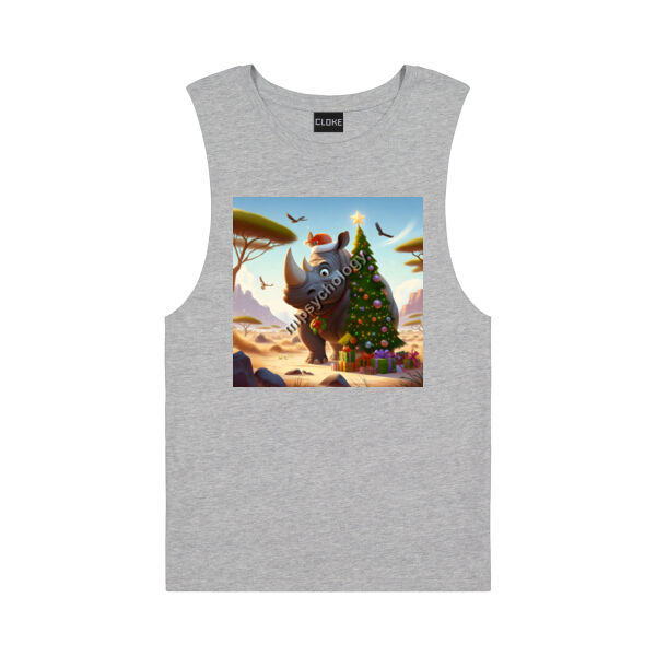 Festive Wilderness - Rhino - Cloke Mens Big Air Tank Thumbnail