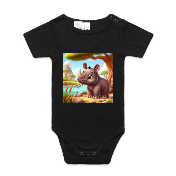 Rhino Romp Safari Dreams - AS Colour Organic Infant Mini-Me One-Piece Thumbnail