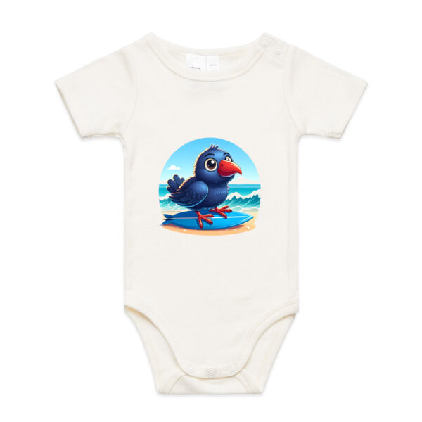 Surf's Up Pukeko Adventure - AS Colour Organic Infant Mini-Me One-Piece Thumbnail